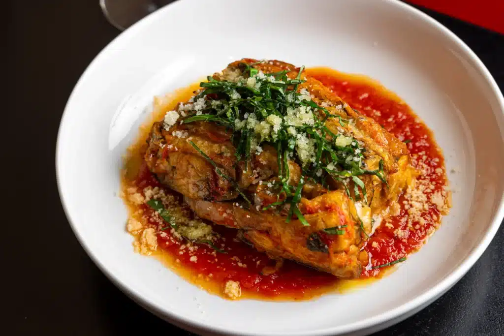 Aperitivo eggplant parmigiana