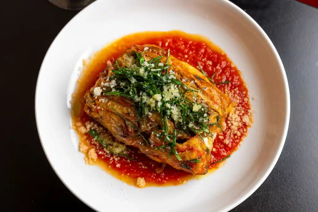 Aperitivo eggplant parmigiana